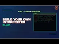 Build Your Own Interpreter in Java Native Functions