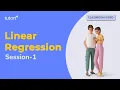 Linear Regression Session-1 Linear Regression Machine Learning Tutort Academy