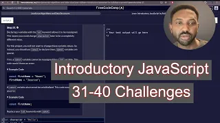 Step-by-Step FreeCodeCamp JavaScript Tutorial 31-40 Easy Beginner Challenges