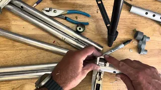 Roll-a-Cot Modification for adjustable legs
