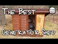 Predator 8750 Generator in a Custom Generator Shed PLANS AVAILABLE