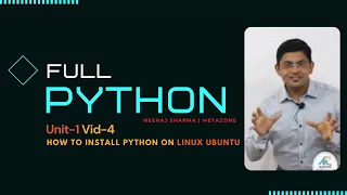Python Unit 1- 4 How To Install Python on Linux Ubuntu Neeraj Sharma