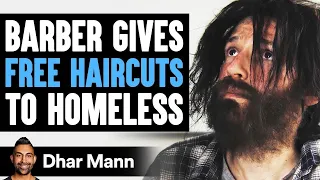 barber gives free haircuts to homeless what happens is shocking dhar mann