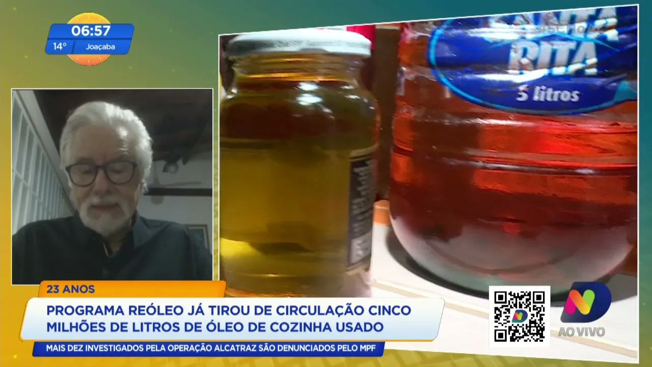 Programa ReÓleo: “Ou você recicla, ou o meio ambiente está frito”, afirma Luiz Falcão