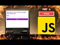 JavaScript Full Course 2024 PART 6 Build your first mini project with JavaScript Hindi