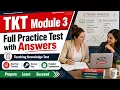 TKT Module 3 Full Practice Test with Answers Teaching Knowledge Test