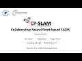 NeurIPS 23 CP-SLAM Collaborative Neural Point-based SLAM System