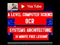 A level Computer Science Unit 1 Systems Architecture
