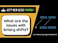 Issues with Binary Shifts 2 4 OCR GCSE Computer Science J277