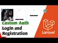Laravel Custom Login and Registration Authentication System