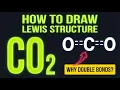 How to Draw Lewis Structure for CO2 Carbon Dioxide Step-by-Step Tutorial