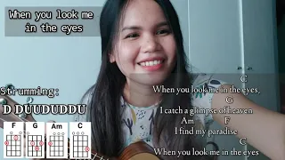 Download When you look me in the eyes - By Jonas Brothers | Ukulele Tutorial-Cover MP3