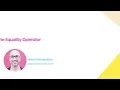 137 Overloading the Equality Operator
