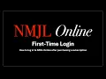 Logging into NMJL Online for the First Time