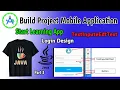 Start build project mobile application on android studio Using java programming Login desgin - IQ