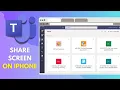 How to Share Screen in Microsoft Teams on iPhone Full Tutorial