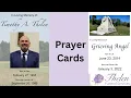 Written materials of a funeral service customization