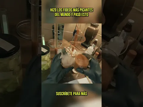 🤯 Hizo los fideos más picantes del mundo y pasó esto #shorts