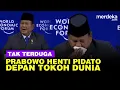 Lagu Momen Prabowo Mendadak Berhenti Sejenak Pidato di WEF Gara-Gara ini