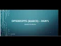 Interrupts Embedded System Part1 Interrupts in microcontrollers