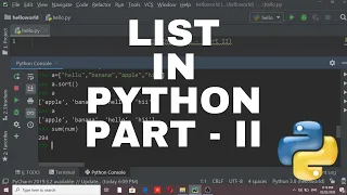 List in Python part-2 Append Sort Remove Count Sum Reverse