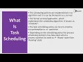 Task Scheduling Embedded Hardware Embedded System RTOS