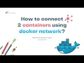 Backend How to use docker network to connect 2 stand-alone containers