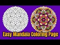 Mandala Coloring Page Colored With Relaxing Music Colored By Osman Mandalas World 95
