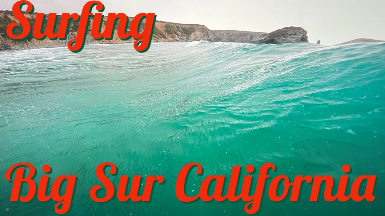 Surfing Big Sur Sand Dollar Beach - Summer surf trips - POV SURF