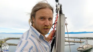 Learning the ROPES of Boat Life.. Climbing the Mast for the First Time! | A&J Sailing Ep.3