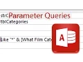 Parameter Queries in Access Database