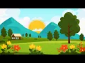 Free Animated Landscape Background Sun Tree Landscape Garden