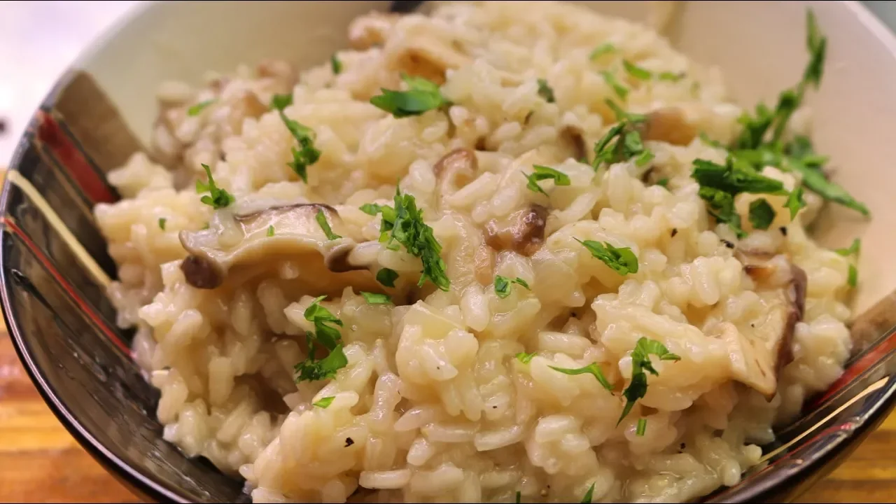 Mushroom Risotto - healthy recipes channel - rissotto - risoto - shiitake mushroom