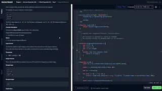 Diagonal Difference HackerRank using javascript