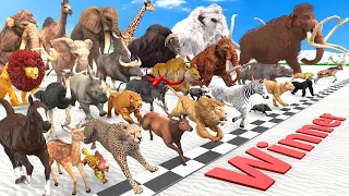 Ultimate Race 30 Wild Animals Speed Challenge Which is the Fastest? Animal Revolt Battle Simulator
