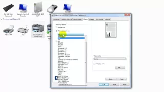 Printer configuration A3 on A4 paper