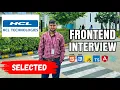 Real Frontend Interview Questions 2026 - Angular HTML CSS HCL Tech Experience
