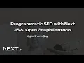 Programmatic SEO with Next JS Open Graph Protocol