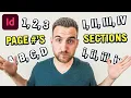 How to Add Page Numbers Sections in InDesign Tutorial