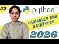 Python Tutorial for Beginners - Episode 2 Variables Data Types