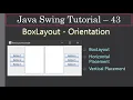 BoxLayout - Add Controls Vertically Horizontally Part 1 Intro Swing Tutorial