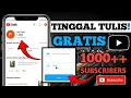 Download Lagu 1 Hari 1000 Subscribers || CARA MENAMBAH SUBSCRIBERS YOUTUBE GRATIS 2024