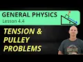 Tension Force and Pulley Problems 4 4 Application of Newton s Laws of Motion General Physics