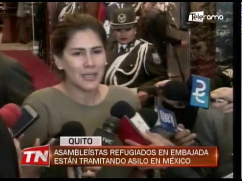 Asambleístas refugiados en embajada están tramitando asilo en México