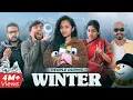 People During Winter Take A Break