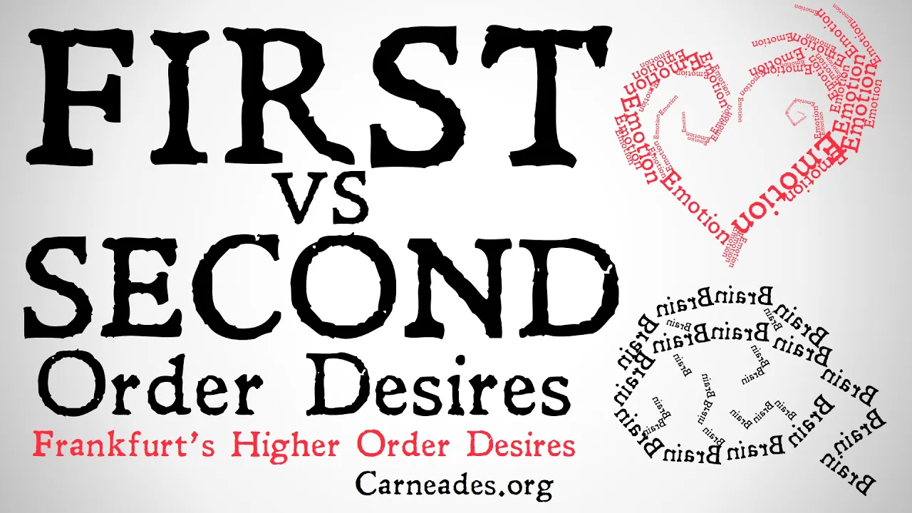 First vs Second Order Desires (Frankfurt's Volitions)