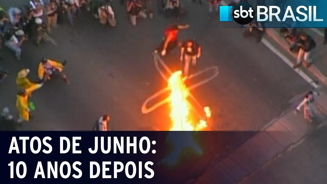 "Atos de junho: 10 anos depois": série mostra personagens dos protestos | SBT Brasil (19/06/23)