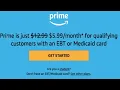 Save 50 off Amazon Prime if you have an EBT Card or Medicaid Card Check out this