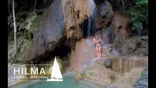 Hilma Sailing, sailing, zip-lining and visiting a waterfall in the Caribbean, Ep 16