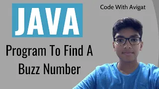Program To Find A Buzz Number Java Tutorial